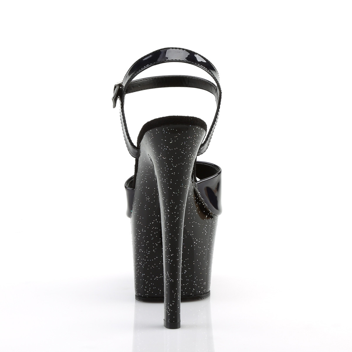 Pleaser Sky-309HG BHG/M - Shiny Black High-Platform Sandals