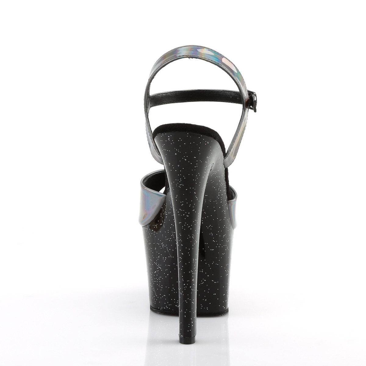 Pleaser Sky-309HG PWHG/B - Shiny Silver High-Platform Sandals