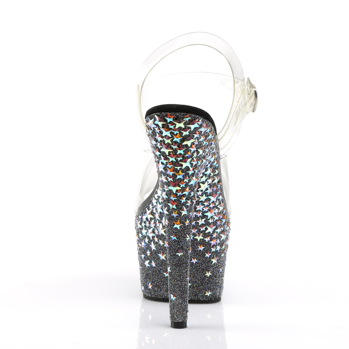 Pleaser Starsplash-708 C/B - Clear High-Platform Sandals
