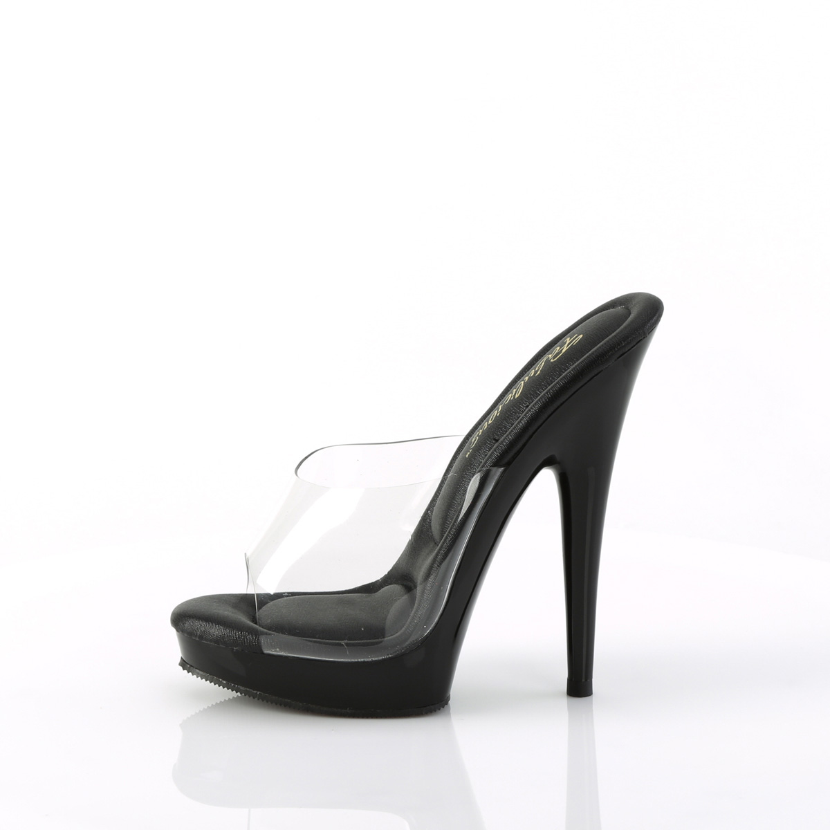 Fabulicious Sultry-601 C/B - Clear High-Heel Slides