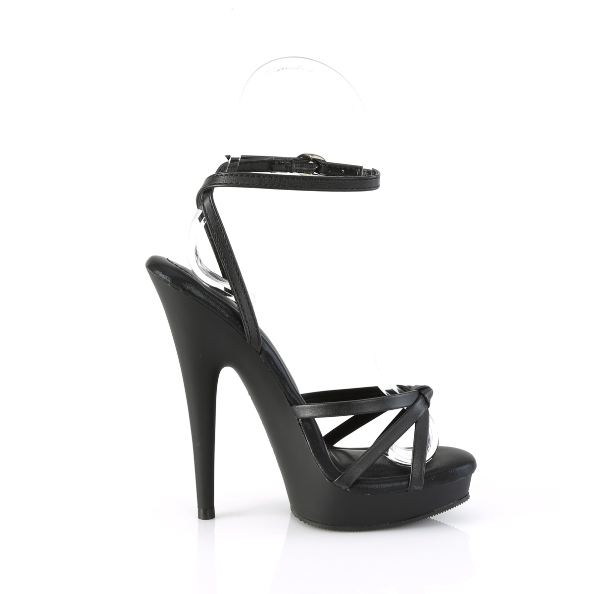 Fabulicious Sultry-638 BFS/M - Black High-Heel Sandals