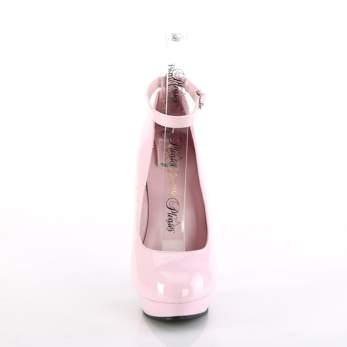 Fabulicious Sultry-686 BP/M - Shiny Pink High-Heel Pumps With Straps
