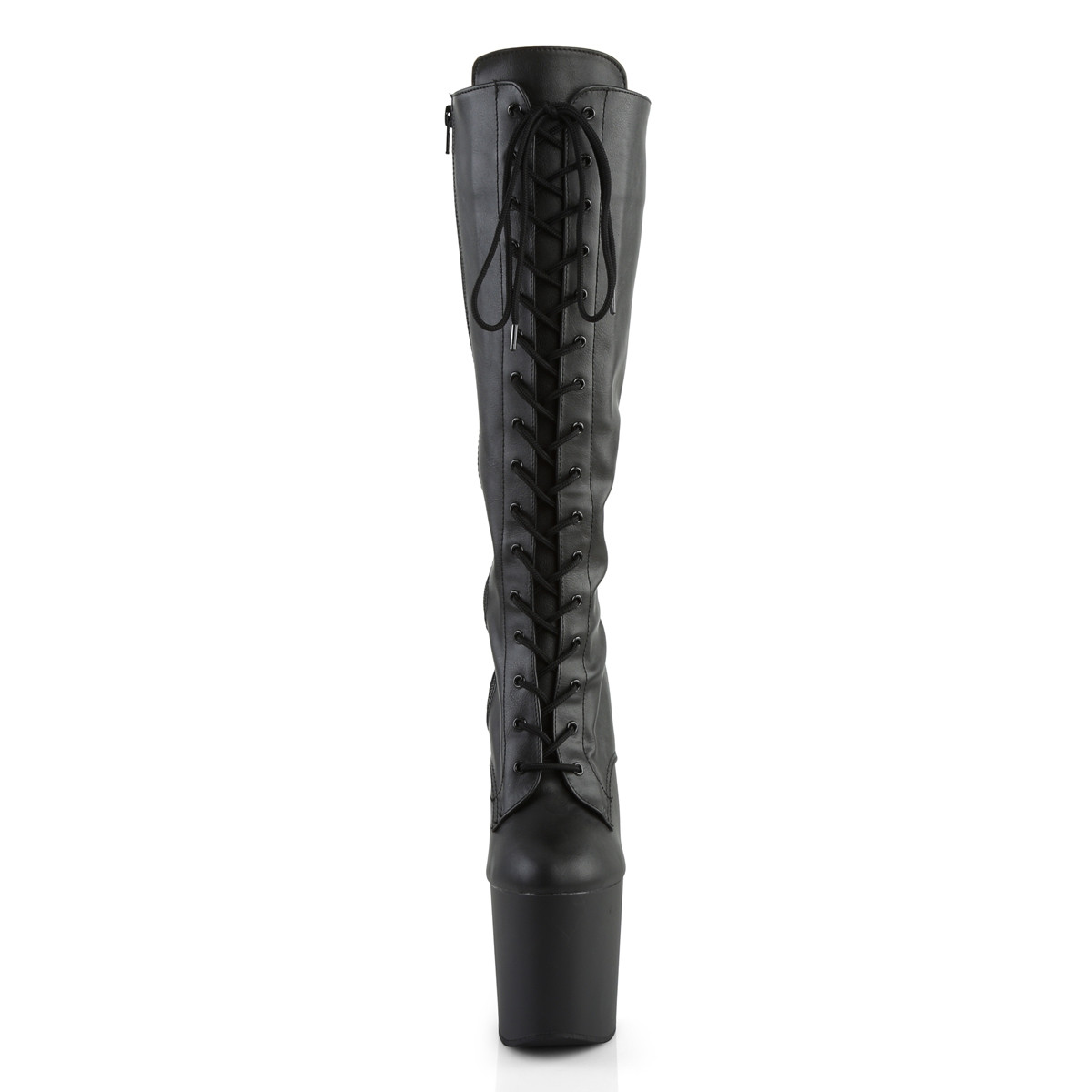 Pleaser Taboo-2023 BPU/M - Black High-Platform Knee High Boots