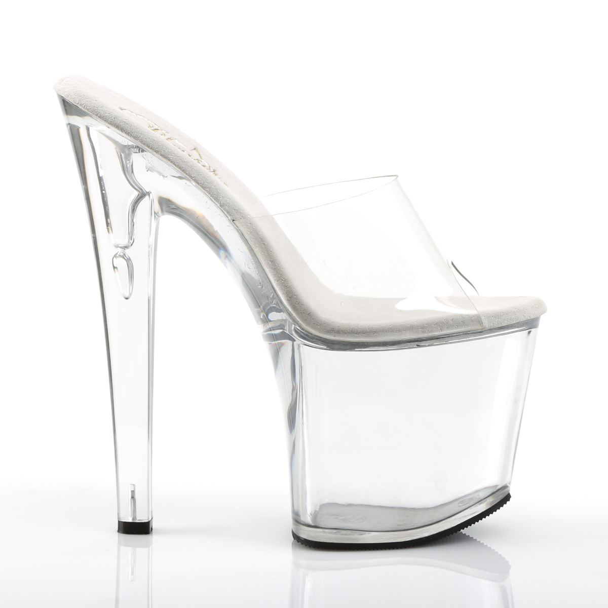 Pleaser Taboo-701 C/M - Clear High-Platform Sandals