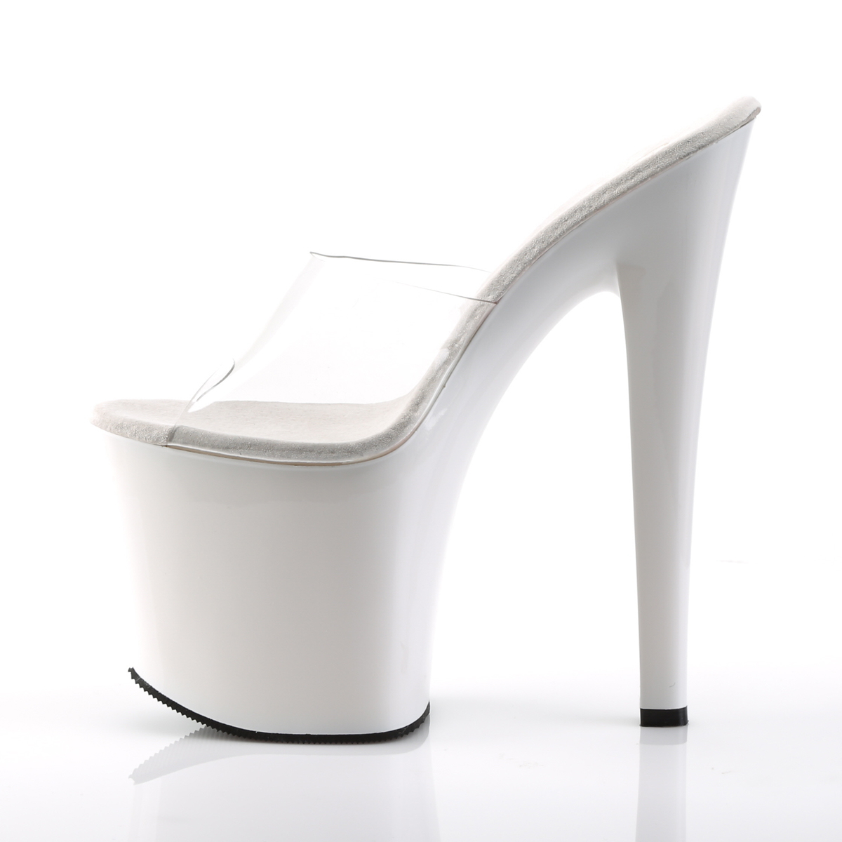Pleaser Taboo-701 C/W - Clear High-Platform Sandals