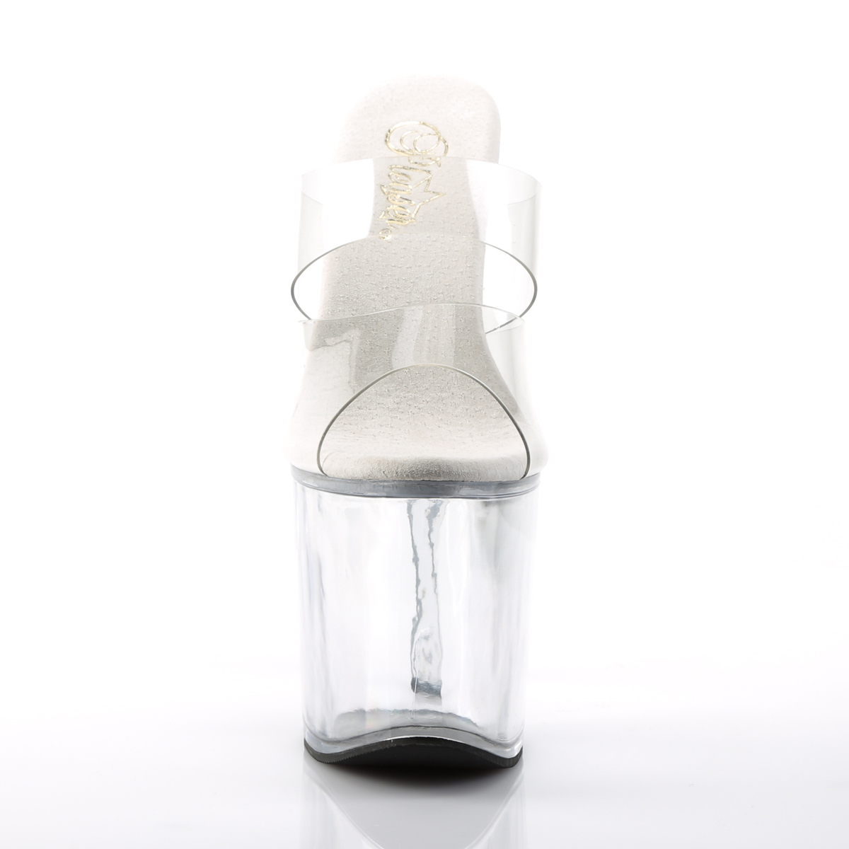 Pleaser Taboo-702 C/M - Clear High-Platform Sandals