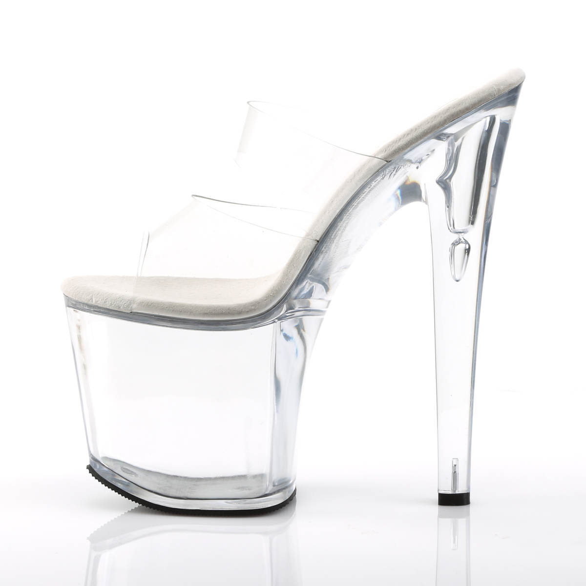 Pleaser Taboo-702 C/M - Clear High-Platform Sandals
