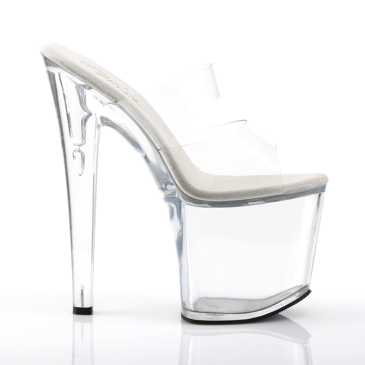 Pleaser Taboo-702 C/M - Clear High-Platform Sandals