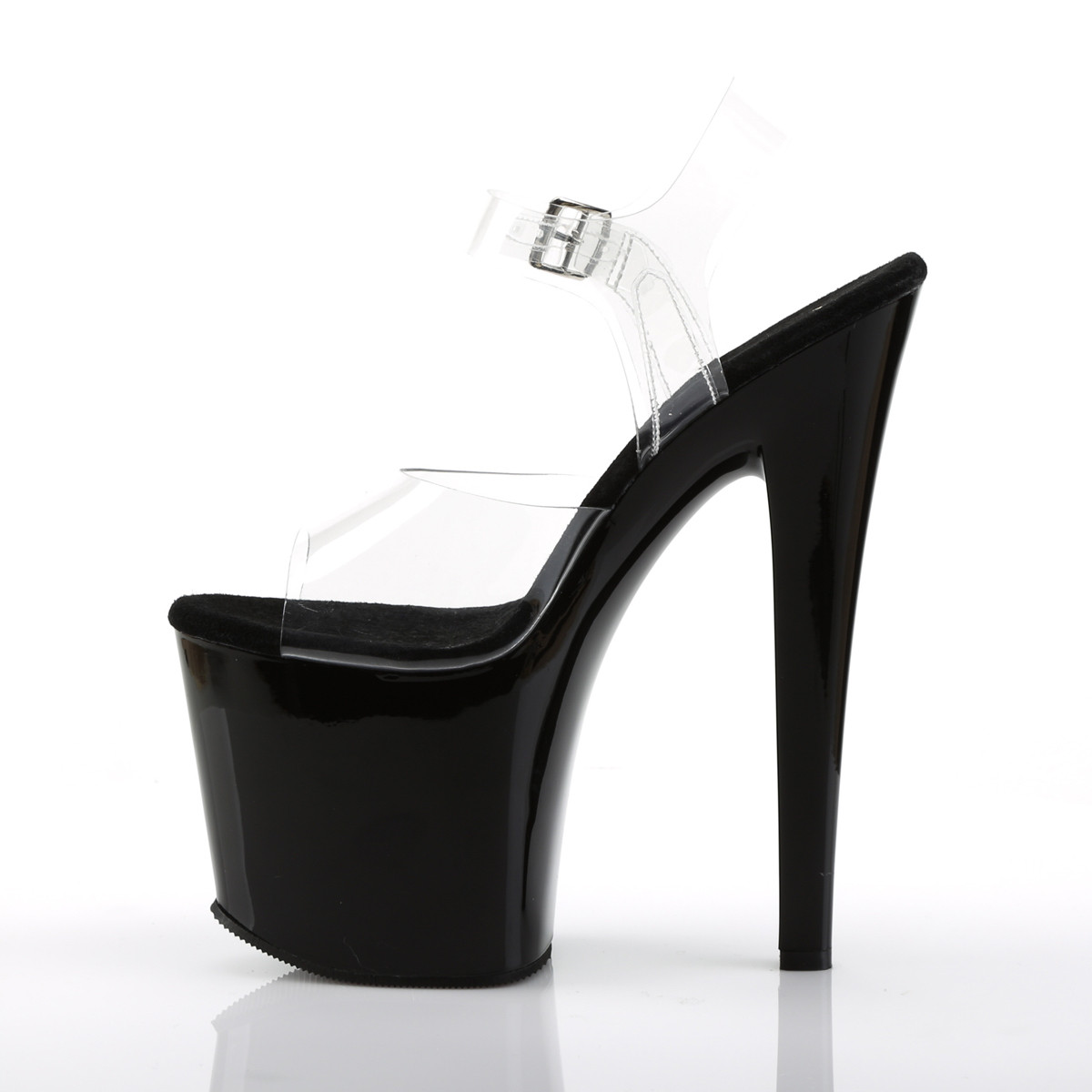 Pleaser Taboo-708 C/B - Clear High-Platform Sandals