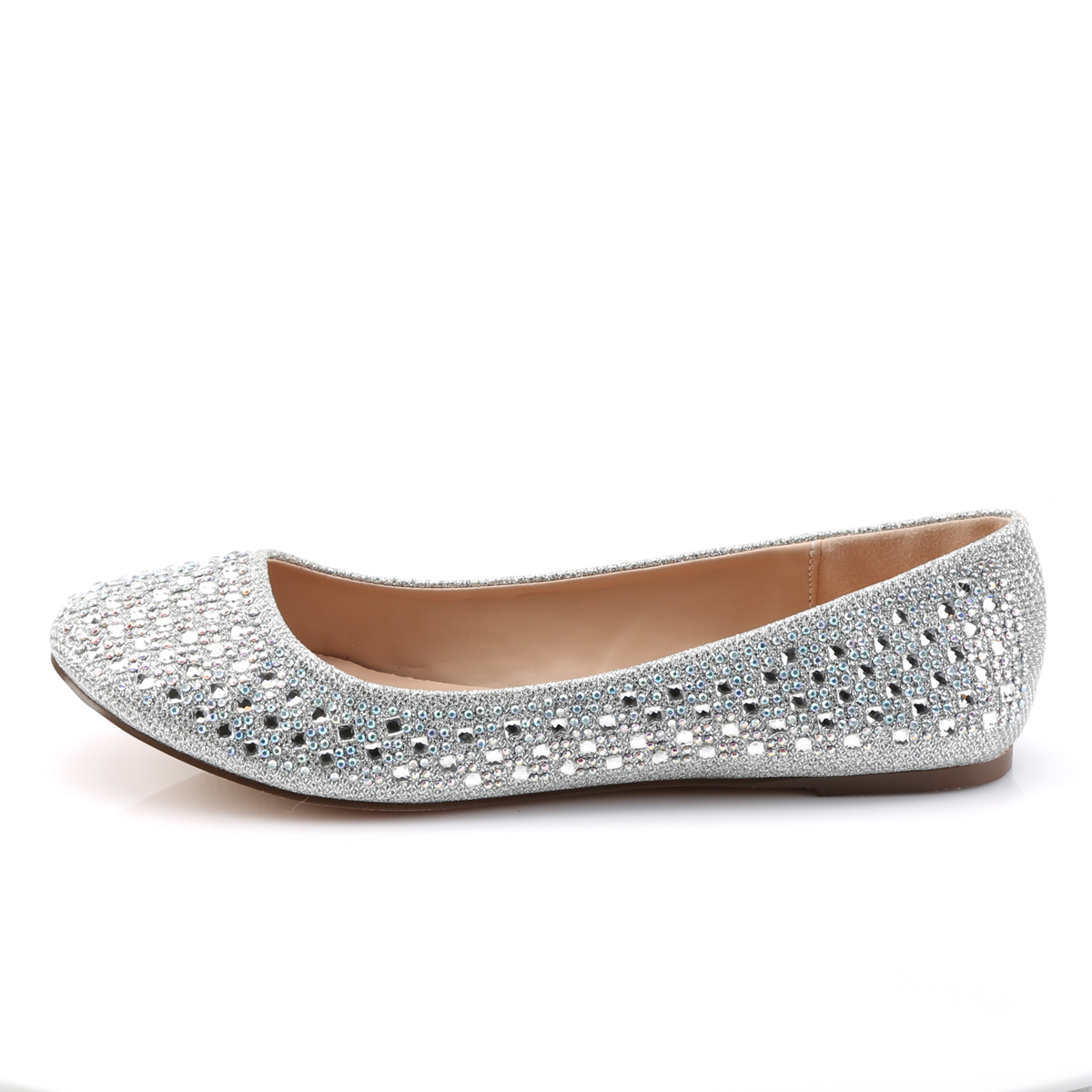 Fabulicious Treat-06 SGFA - Silver Ballet Flats