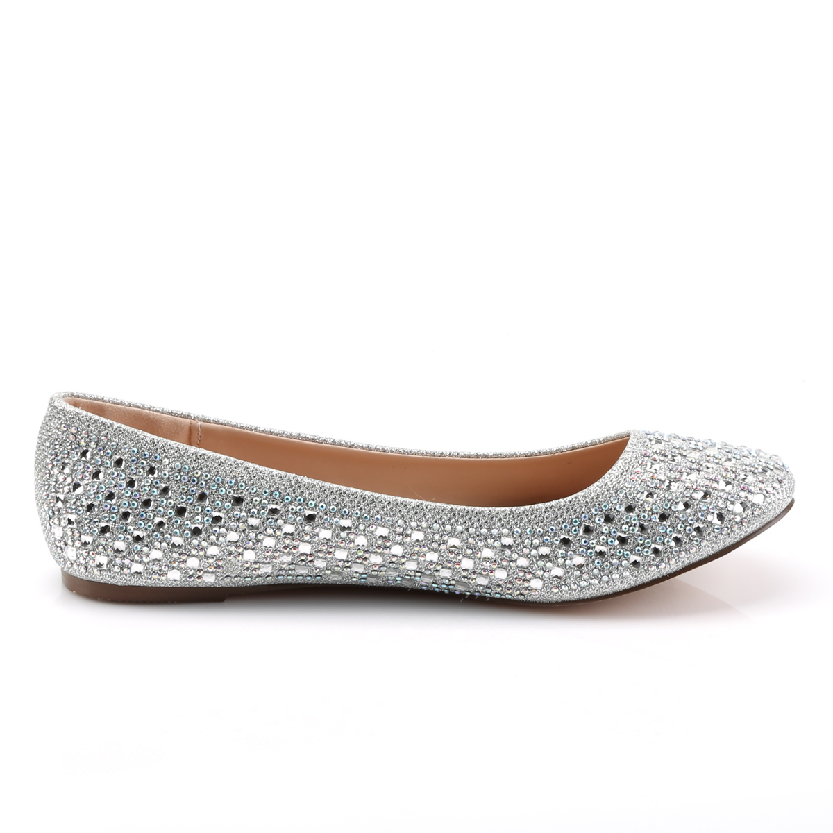 Fabulicious Treat-06 SGFA - Silver Ballet Flats
