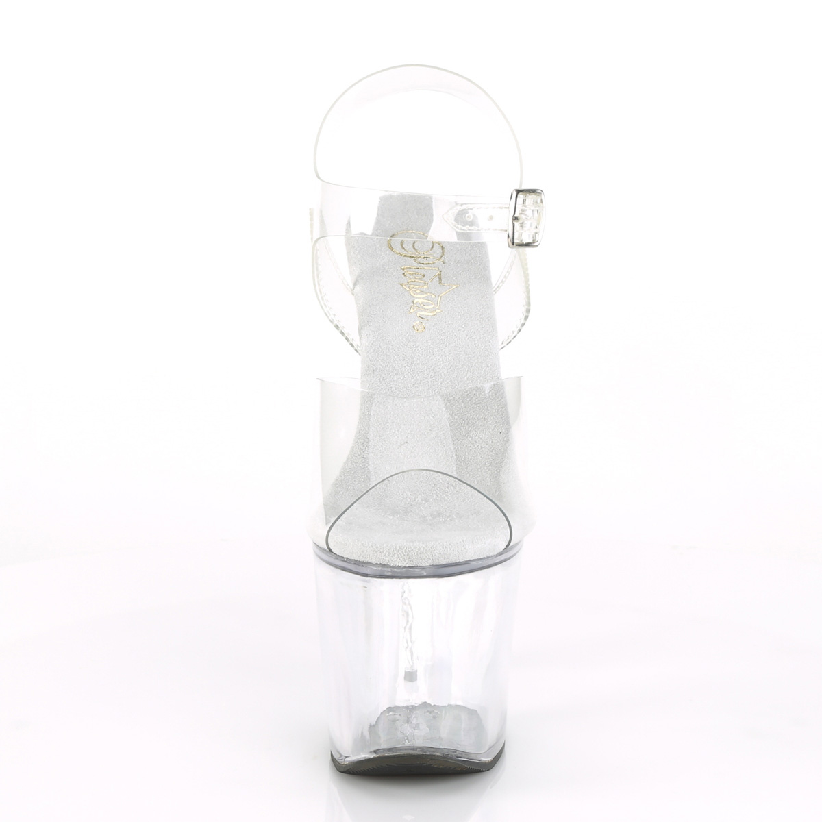 Pleaser Unicorn-708 C/M - Clear High-Platform Sandals