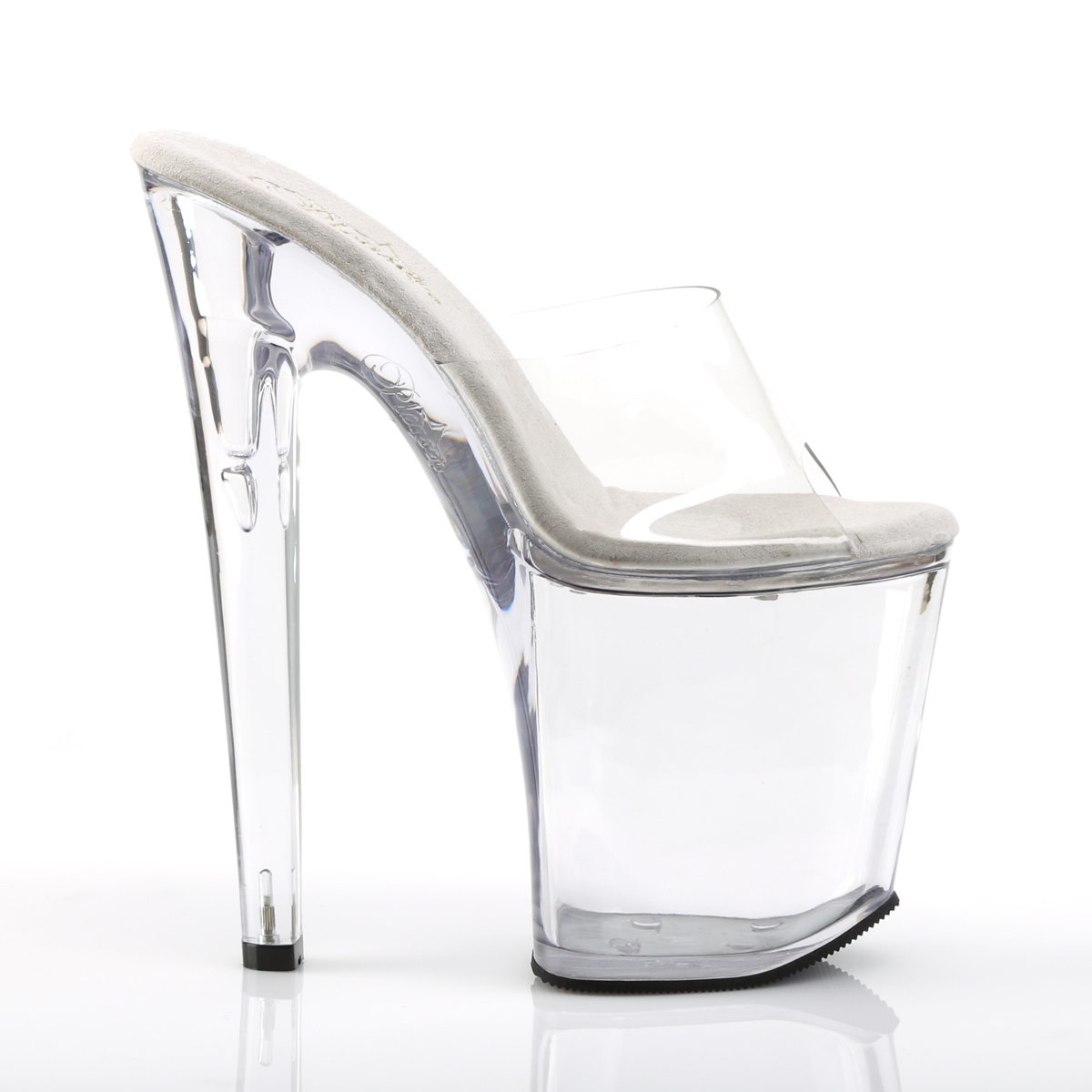 Pleaser Xtreme-801 C/M - Clear High-Platform Sandals