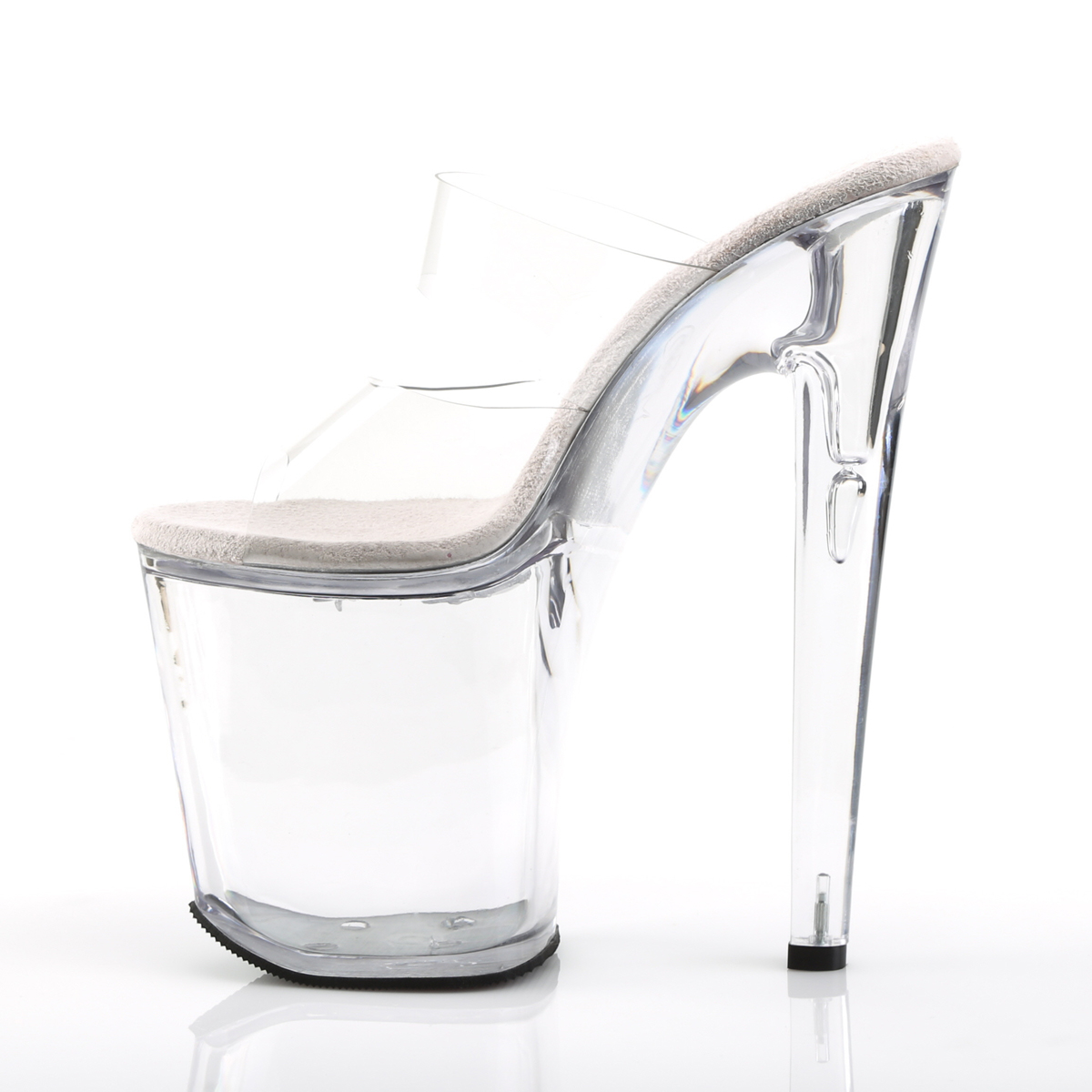 Pleaser Xtreme-802 C/M - Clear High-Platform Sandals