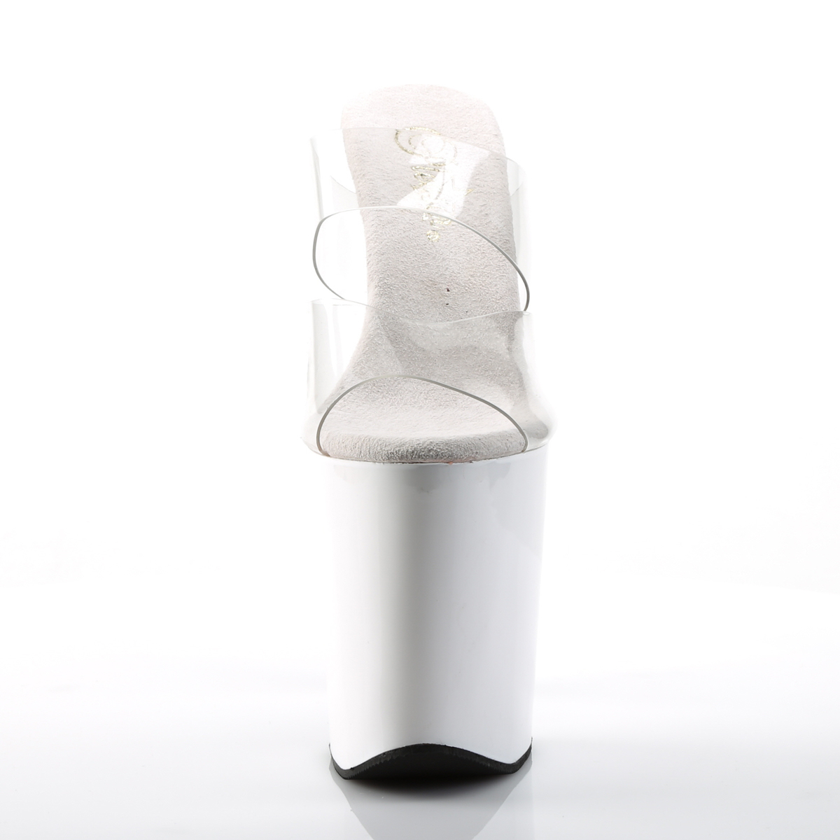 Pleaser Xtreme-802 C/W - Clear High-Platform Sandals